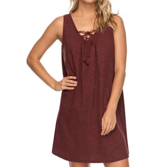 Roxy Dresses & Skirts - Roxy Aguila Dress Burgundy Size S
